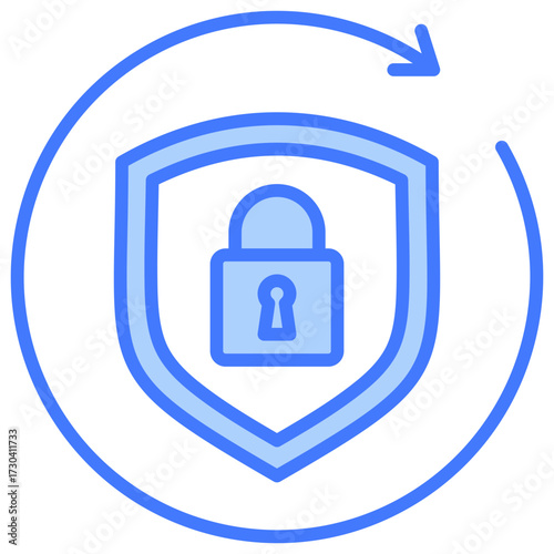 Secure Blue Icon
