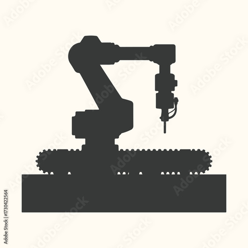 Vector art of a stylized trophy with a film reel on each side, symbolizing achievement and recognition in the film industry, isolated on a plain background