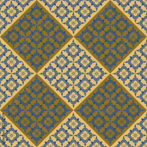 ethnic oriental seamless pattern traditional Design for
background,carpet,wallpaper.clothing,wrapping,Batik fabric,Vector illustration.