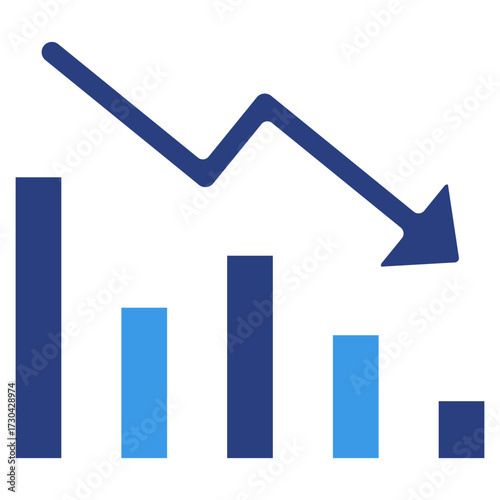 Economic Crisis  Icon Element For Design