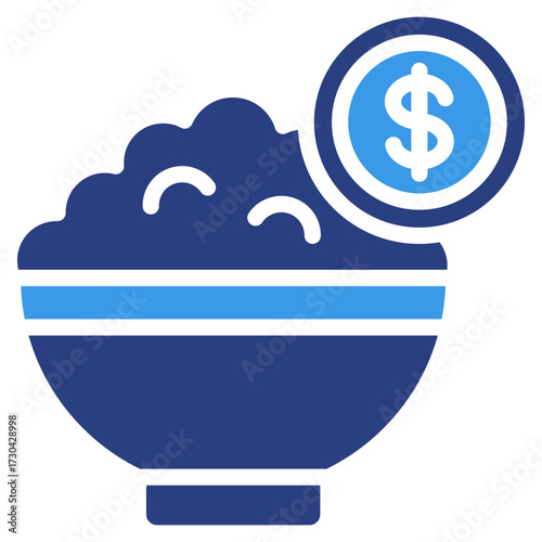 Food Price  Icon Element For Design