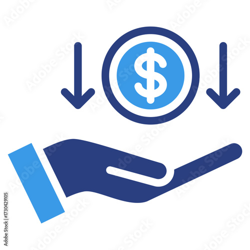Debt Burden  Icon Element For Design