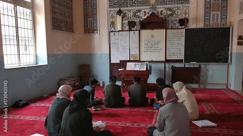 Islamic Education: Students Learning in a Traditional Mosque Setting