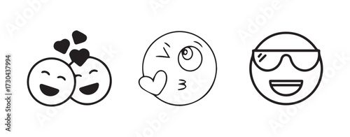 Vector Illustration of Worried and Depressed Faces