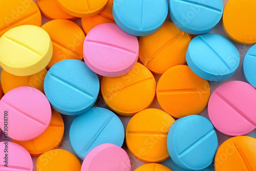 A collection of colorful pills