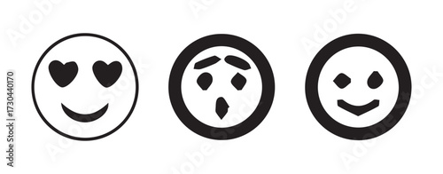 Set of Negative Feeling Emoji Symbols