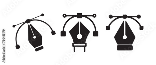 Digital Graphic Pen Tool Symbol Set