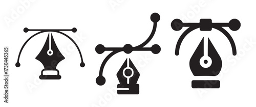 Professional Illustrator Pen Tool Icon