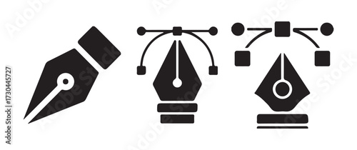 Classic Ink Pen Nib Graphic Illustration