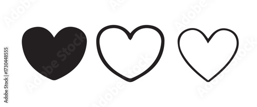 Minimalist Valentine Heart Graphics Pack