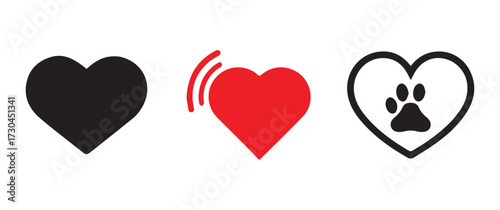 Heart Symbol Variation for Valentine’s Day