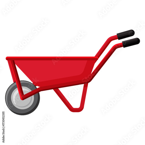 Wheelbarrow Vector Illustration