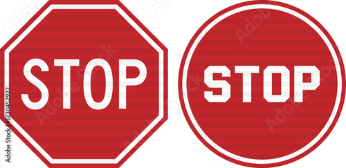 Set of restrictions warning road signs vector
