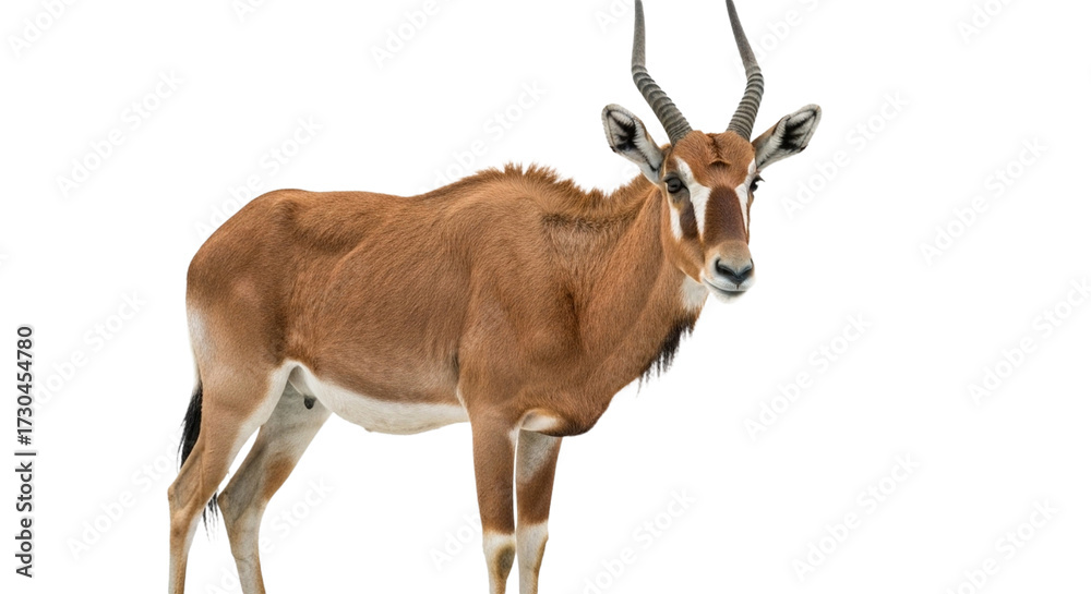 Fototapeta premium Addax with transparent png background