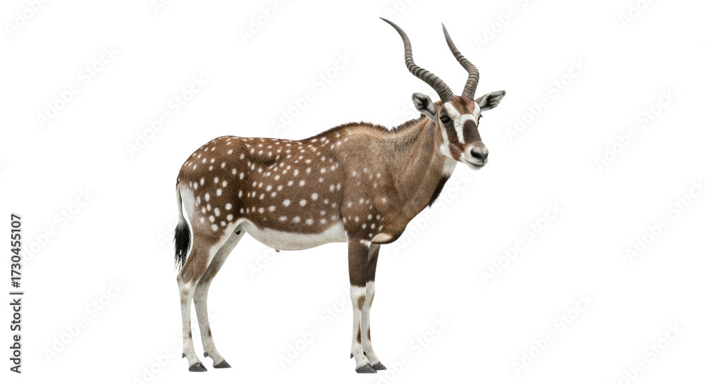 Fototapeta premium Addax with transparent png background