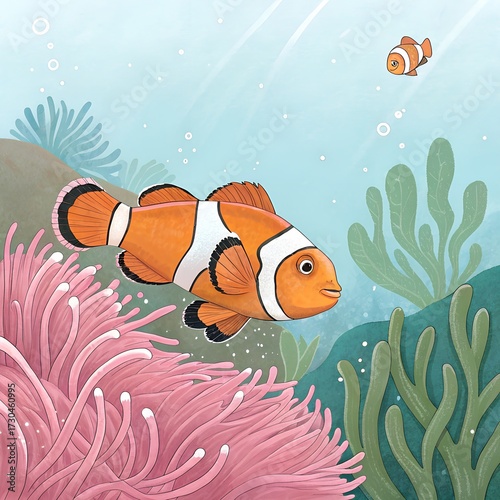 coral reef with fish