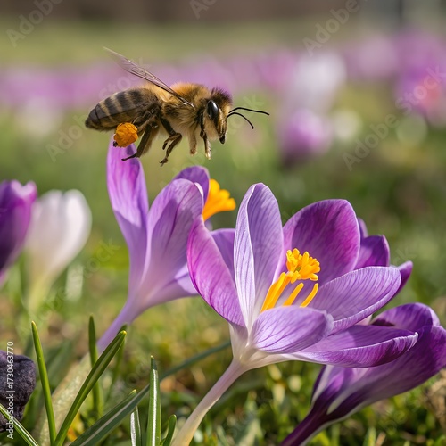 bee on lavender