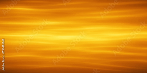 Bright sunset sky with vibrant orange waves of colour
