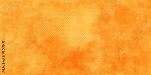 Textured vintage paper with an orange grunge pattern and aged parchment stains