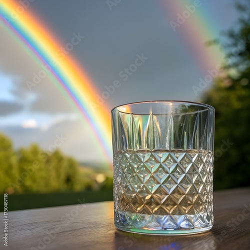 glass of water on the table