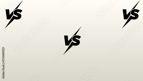 Versus battle competition comparison contest duel fight match rivalry sport vs symbol graphic design element