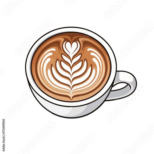 Hot Cappuccino Cup