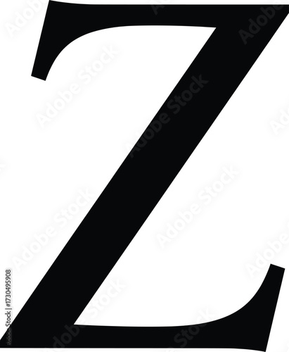 Dynamic Vector Illustration of a Bold Letter 'Z', Creative Design Showcase, Modern Digital Art, Abstract Environment, High Impact Visuals