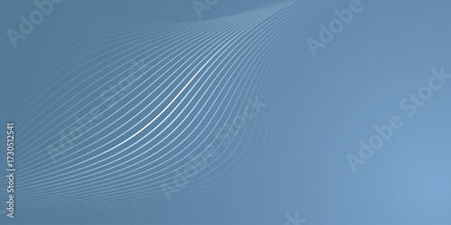 blue abstract background with futuristic wavy vector line pattern design eps10
