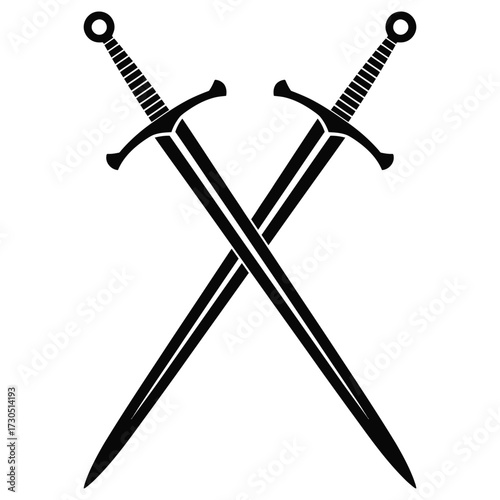 two crossed swords