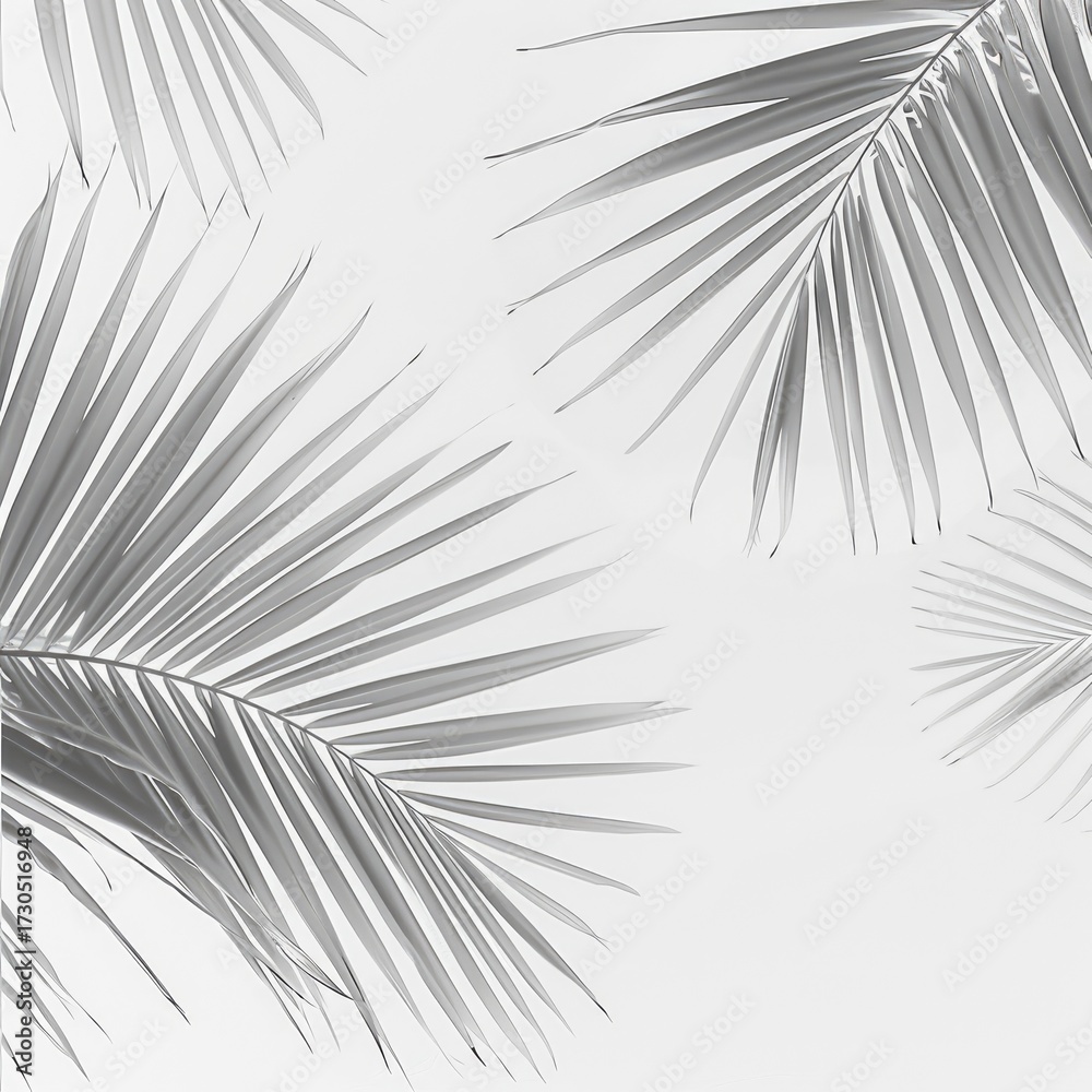 Fototapeta premium Palm leaves pattern in nature, background for presentations, wallpaper