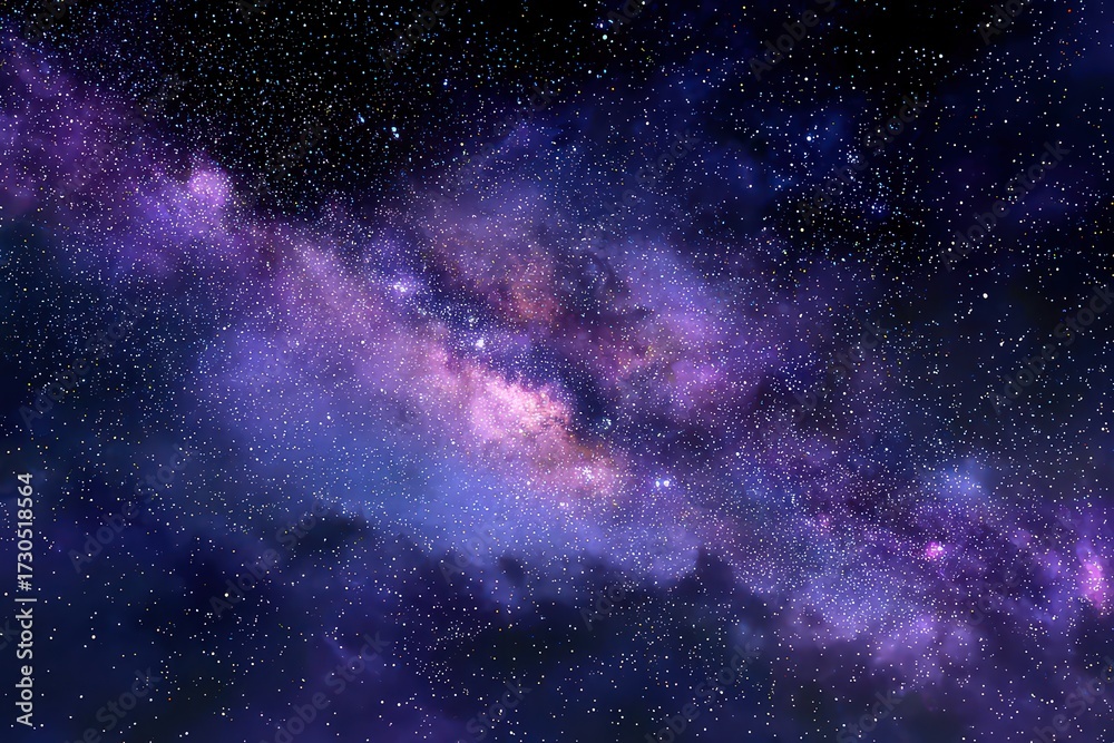 Fototapeta premium Abstract Colorful Starry Night Sky