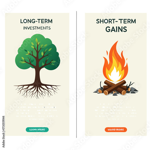 LongTerm Investments vs ShortTerm Gains Financial Strategies Comparison.