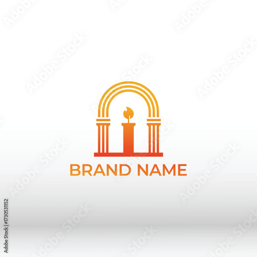 Candle Archway Logo for funeral Service