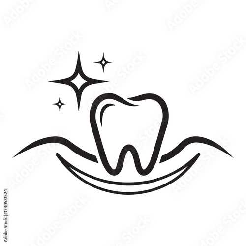 dental logo design vector silhouette  vector  illustration design.