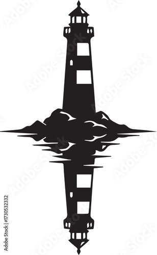tower silhouette Vector | Minimalist & Trendy tower Silhouette Design | Unique & Stylish tower Artwork for Vector design	
