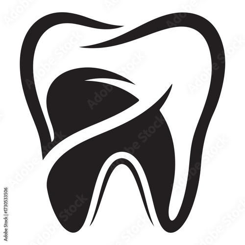 dental logo design vector silhouette  vector  illustration design.