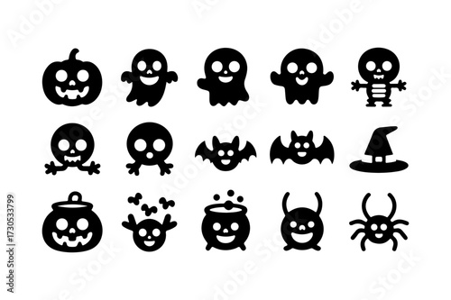 set of halloween icons