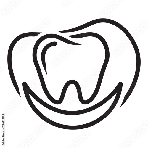 dental logo design vector silhouette  vector  illustration design.