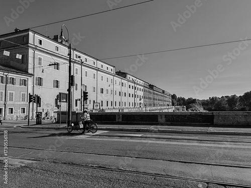 Fotografie Rome, Italy - June 20, 2025, view of the large complex The complex of S