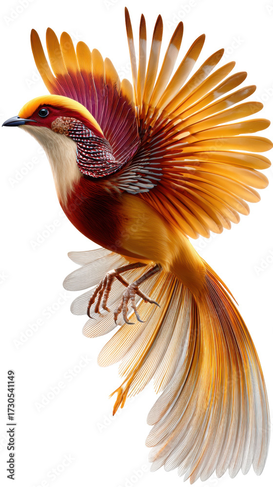 Obraz premium cardinal on a branch isolated