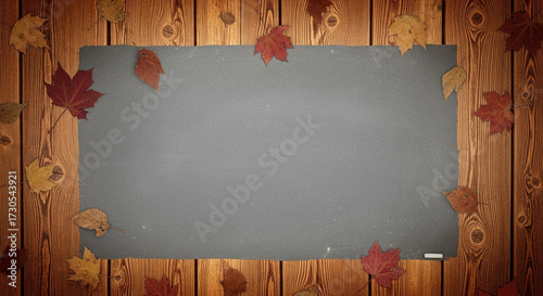 old paper on wooden background