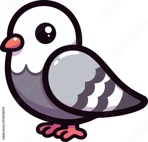 かわいい鳩のイラスト