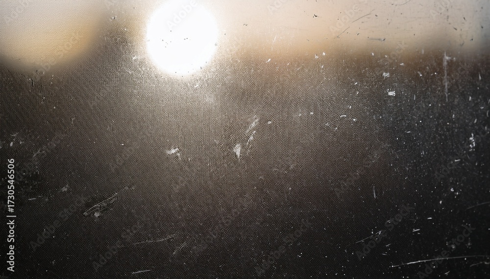 Obraz premium grimy and dusty on glass backdrop