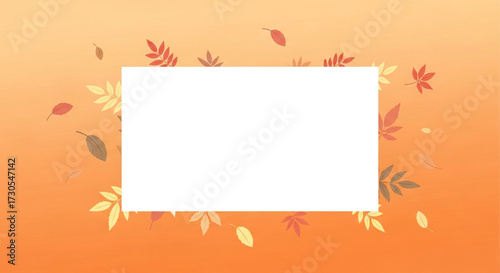 autumn leaves frame