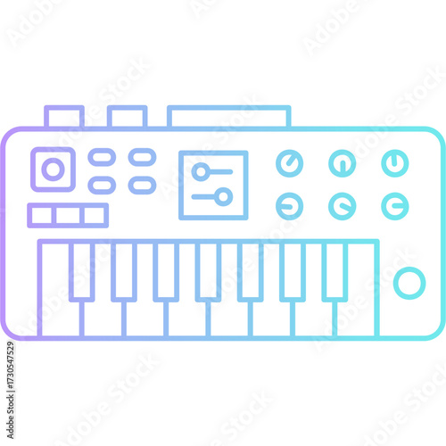 Keyboard Synth Icon