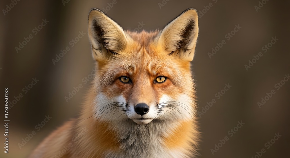 Fototapeta premium Red Fox Portrait in Nature.