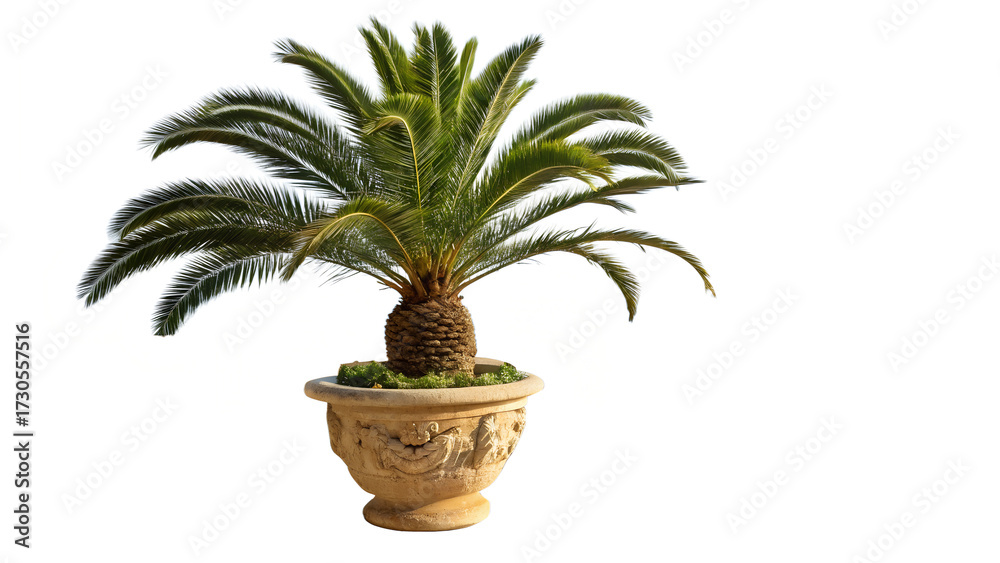 Obraz premium palm tree in a pot