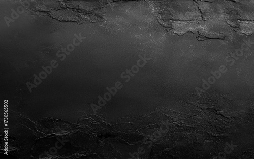 Black texture dark slate background. Stone concrete surface.