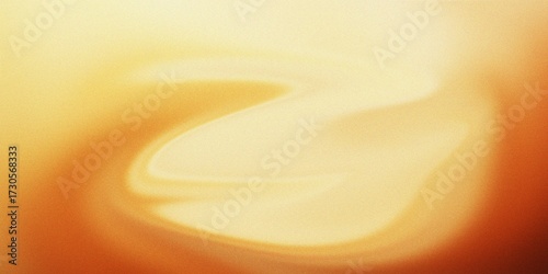 Yellow and Orange Swirling Abstract Background with Soft Light and Texture image