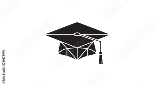 Celebrate academic achievement and knowledge with a striking graduation cap icon, symbolizing success and future potential for educational endeavors.